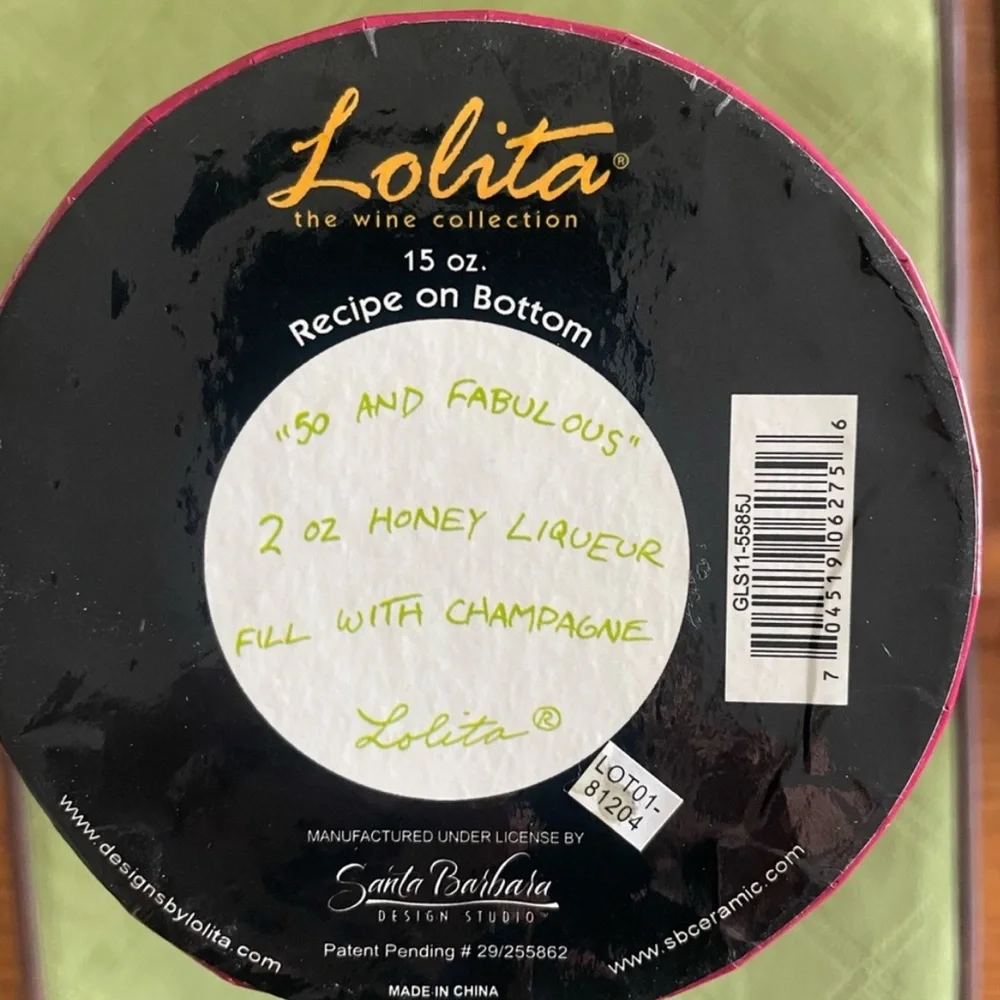 Lolita Wine Glass 50th Birthday “50 & Fabulous” - Picture 5 of 7